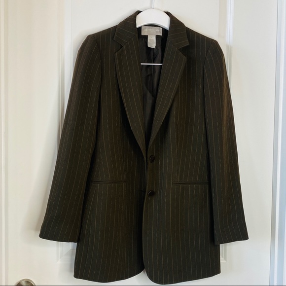 Liz Claiborne Collection Striped Blazer Jacket 8 - Picture 1 of 8